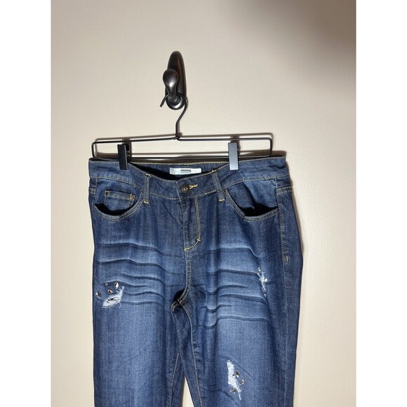 Boston Proper Distressed Studded Jeans Size 10 Embellished Excellent Condition - Picture 6 of 14